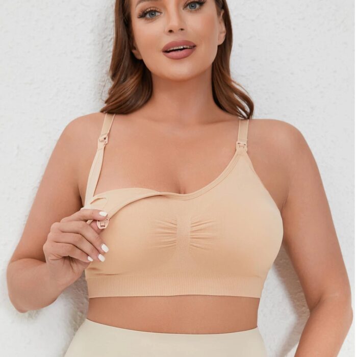 bezszwowy rozpinany biustonosz do karmienia